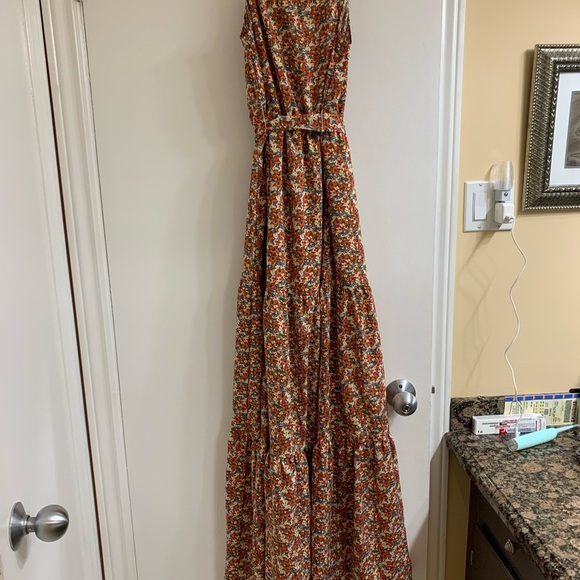 NWOT Shein Long Cami dress with sash 🔴 - Picture 1 of 13